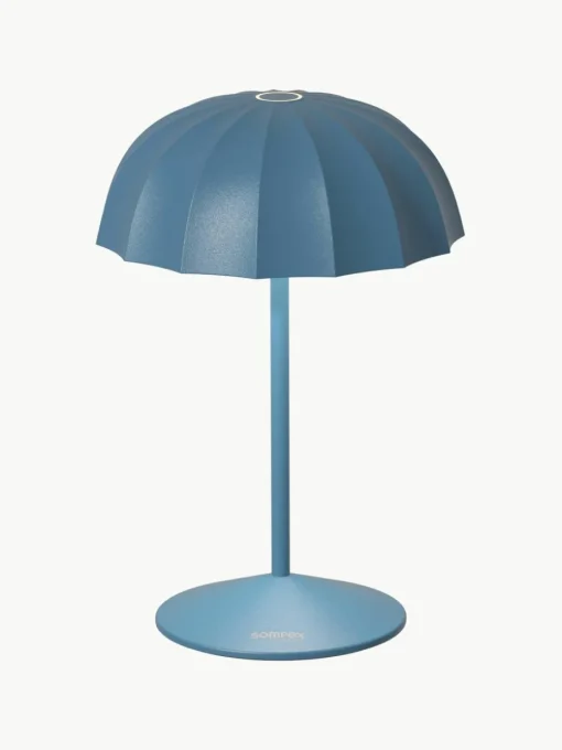 Kleine mobiele LED outdoor tafellamp Ombrellino, dimbaar