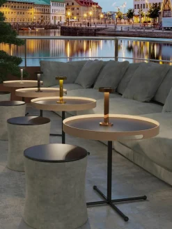 Kleine mobiele LED outdoor tafellamp Boro, dimbaar