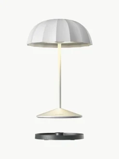 Kleine mobiele LED outdoor tafellamp Ombrellino, dimbaar