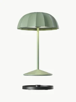 Kleine mobiele LED outdoor tafellamp Ombrellino, dimbaar
