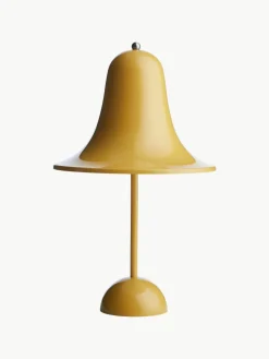 Kleine mobiele LED tafellamp Pantop, design Verner Panton