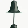 Kleine mobiele LED tafellamp Pantop, design Verner Panton
