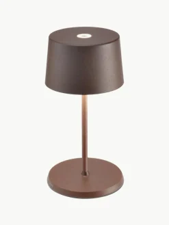 Kleine mobiele LED tafellamp Olivia Pro, dimbaar