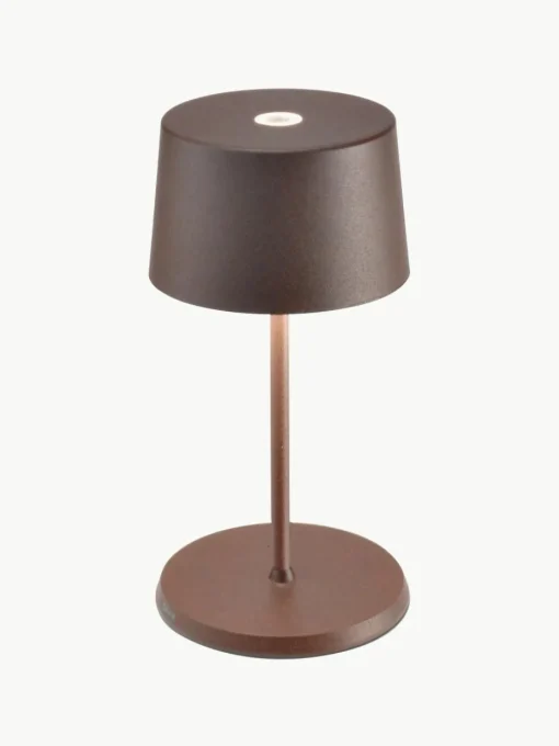 Kleine mobiele LED tafellamp Olivia Pro, dimbaar