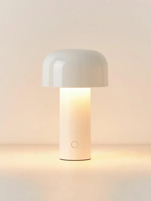 Kleine mobiele LED tafellamp Bellhop, dimbaar