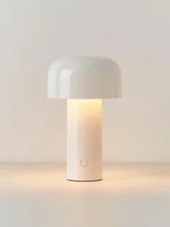 Kleine mobiele LED tafellamp Bellhop, dimbaar