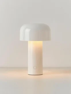 Kleine mobiele LED tafellamp Bellhop, dimbaar
