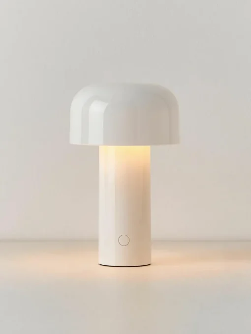 Kleine mobiele LED tafellamp Bellhop, dimbaar
