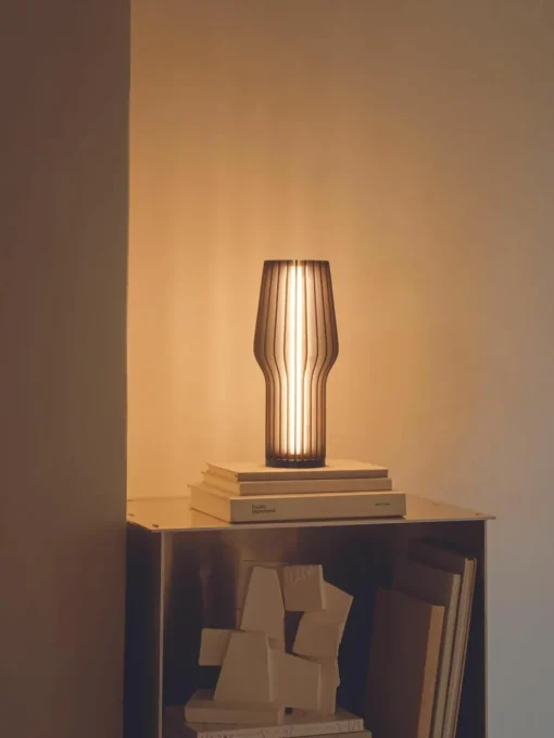 Kleine mobiele LED tafellamp Radiant, dimbaar