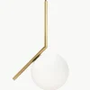 Kleine mondgeblazen hanglamp IC Lights, H 47 cm