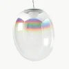 Kleine mondgeblazen LED hanglamp Stellar Nebula, dimbaar, Ø 30 cm