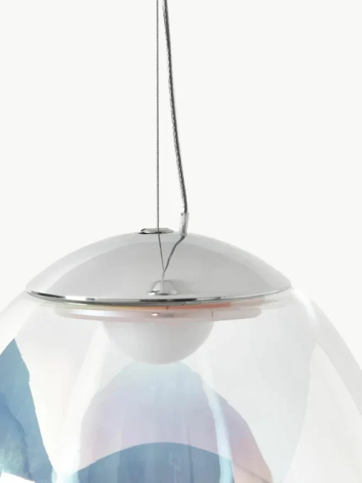 Kleine mondgeblazen LED hanglamp Stellar Nebula, dimbaar, Ø 22 cm