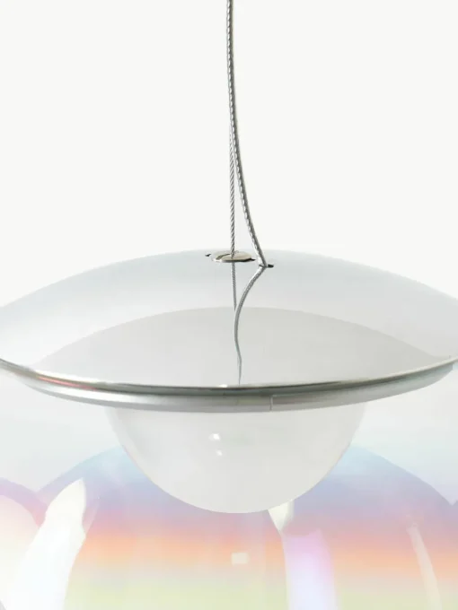Kleine mondgeblazen LED hanglamp Stellar Nebula, dimbaar, Ø 30 cm