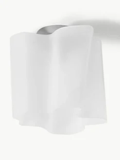 Kleine mondgeblazen plafondlamp Logico