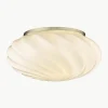 Kleine mondgeblazen plafondlamp Twist, Ø 25 cm