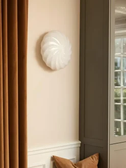 Kleine mondgeblazen plafondlamp Twist, Ø 25 cm