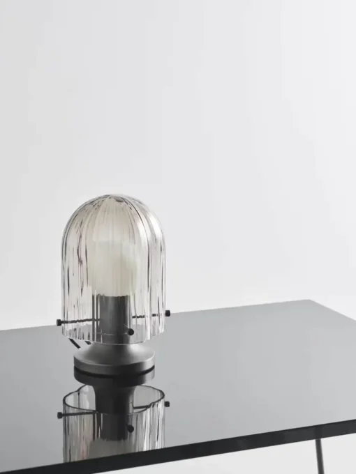 Kleine mondgeblazen tafellamp Seine