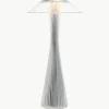Kleine outdoor LED tafellamp Space, mobiel