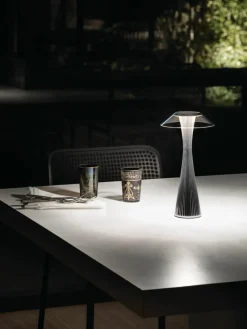 Kleine outdoor LED tafellamp Space, mobiel