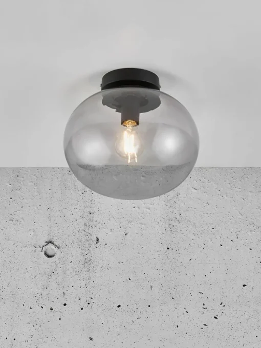 Kleine plafondlamp Alton van glas