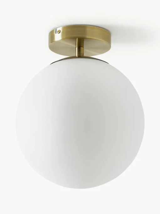 Kleine plafondlamp Hitch van glas