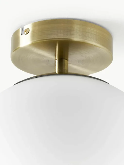 Kleine plafondlamp Hitch van glas