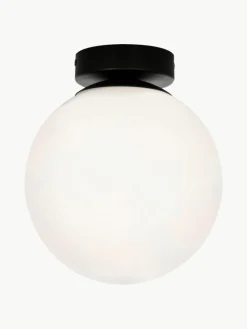Kleine plafondlamp Lido van opaalglas