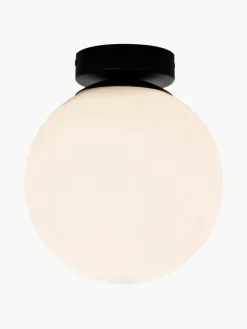 Kleine plafondlamp Lido van opaalglas