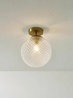 Kleine plafondlamp Lorna van glas