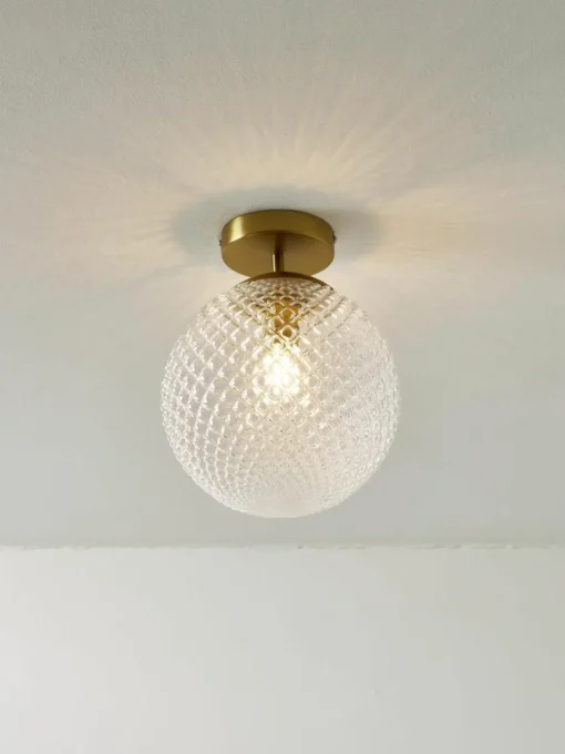 Kleine plafondlamp Lorna van glas