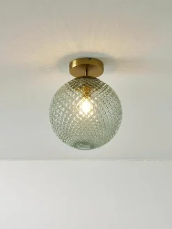 Kleine plafondlamp Lorna van glas