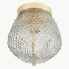 Kleine plafondlamp Orbiform van glas