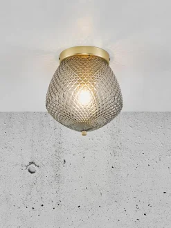 Kleine plafondlamp Orbiform van glas