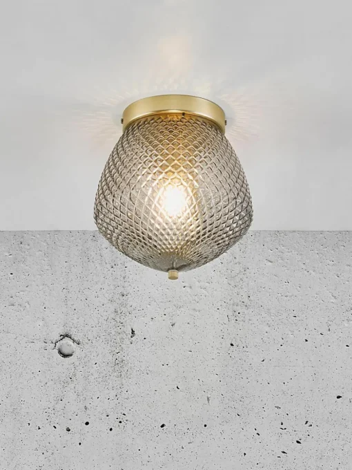 Kleine plafondlamp Orbiform van glas