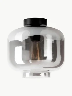 Kleine plafondlamp Vaso van gespiegeld glas