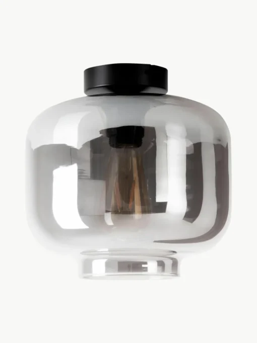 Kleine plafondlamp Vaso van gespiegeld glas