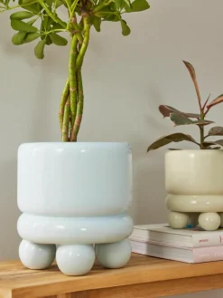 Kleine plantenpot Bryn, H 18 cm