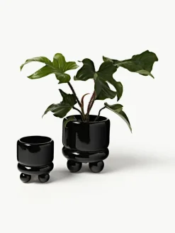 Kleine plantenpot Bryn, H 18 cm