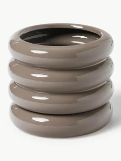 Kleine plantenpot Rudi van keramiek, H 16 cm