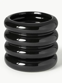 Kleine plantenpot Rudi van keramiek, H 16 cm
