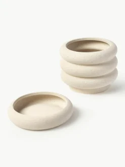 Kleine plantenpot Rudi van keramiek, H 16 cm