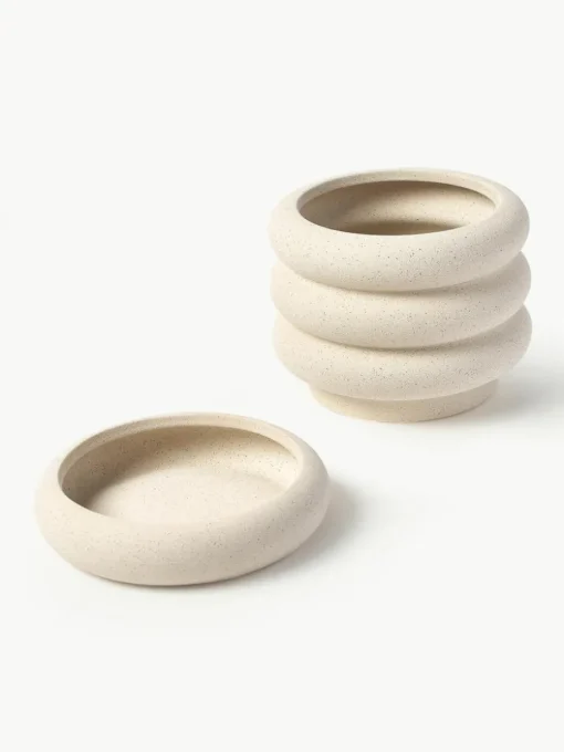 Kleine plantenpot Rudi van keramiek, H 16 cm