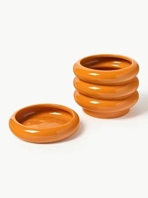 Kleine plantenpot Rudi van keramiek, H 16 cm