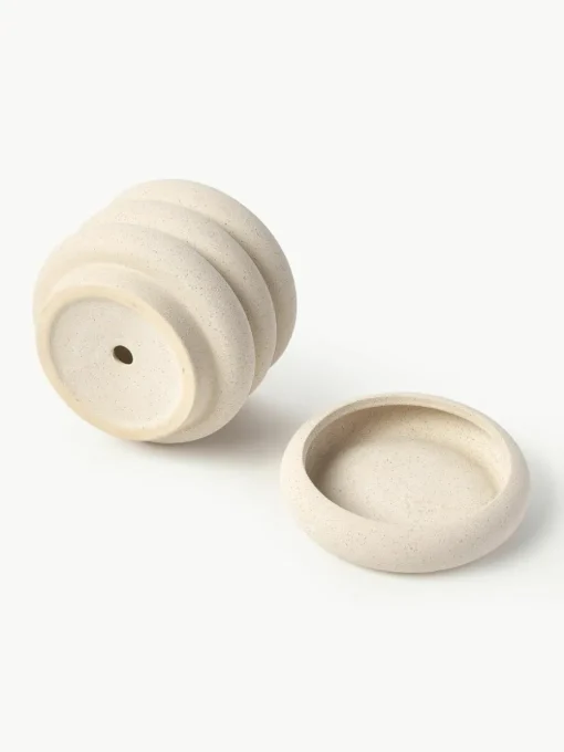Kleine plantenpot Rudi van keramiek, H 16 cm
