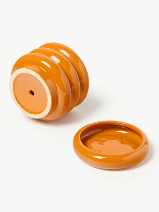 Kleine plantenpot Rudi van keramiek, H 16 cm