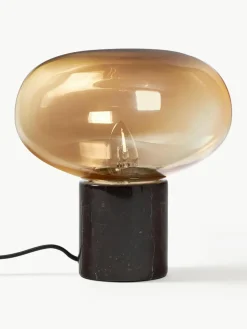 Kleine tafellamp Alma met marmeren voet