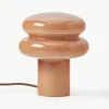 Kleine tafellamp Baya van opaalglas