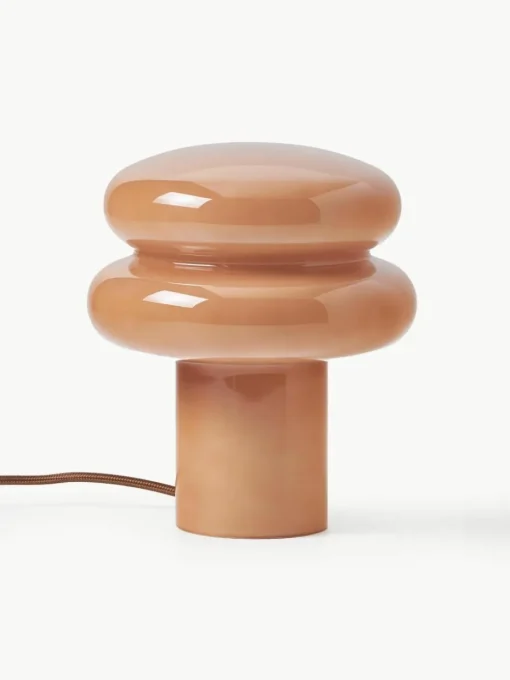 Kleine tafellamp Baya van opaalglas