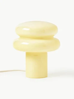 Kleine tafellamp Baya van opaalglas
