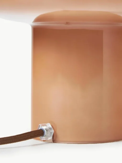 Kleine tafellamp Baya van opaalglas